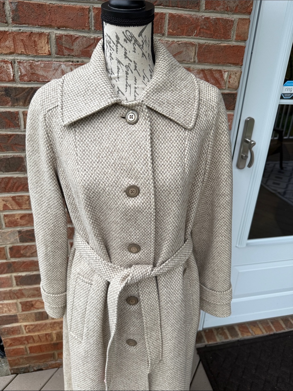Vintage 1950-1960’s Womens Textured Belted Coat by Fashionfilt - Picture 5 of 17